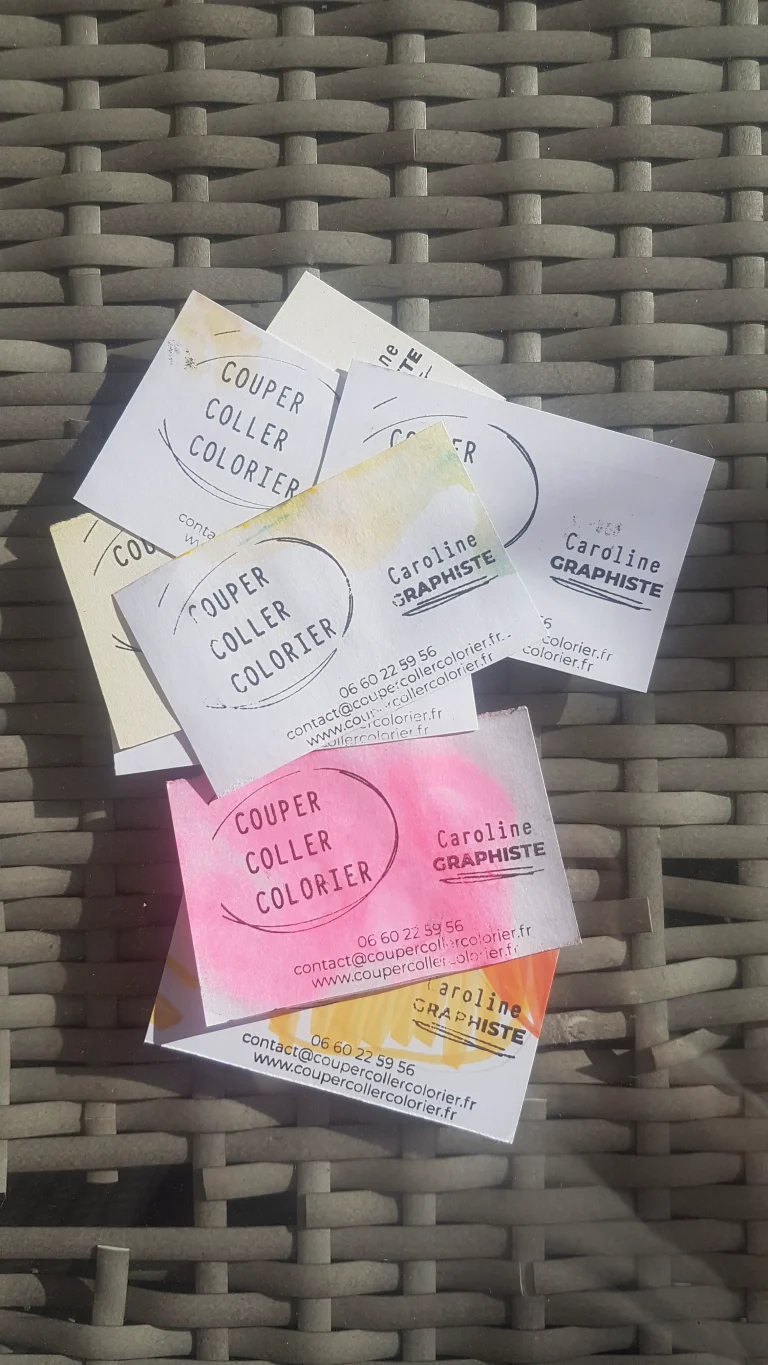 Carte de visite tampon