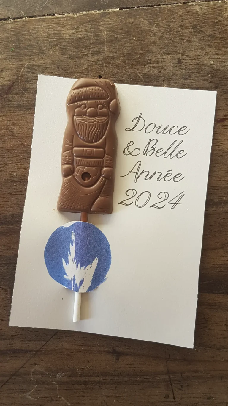 Carte de voeux chocolaté