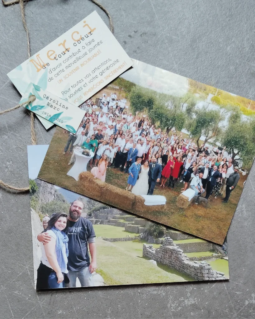 Mariage - Remerciement