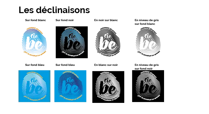 Cie BE - logo déclinaisons
