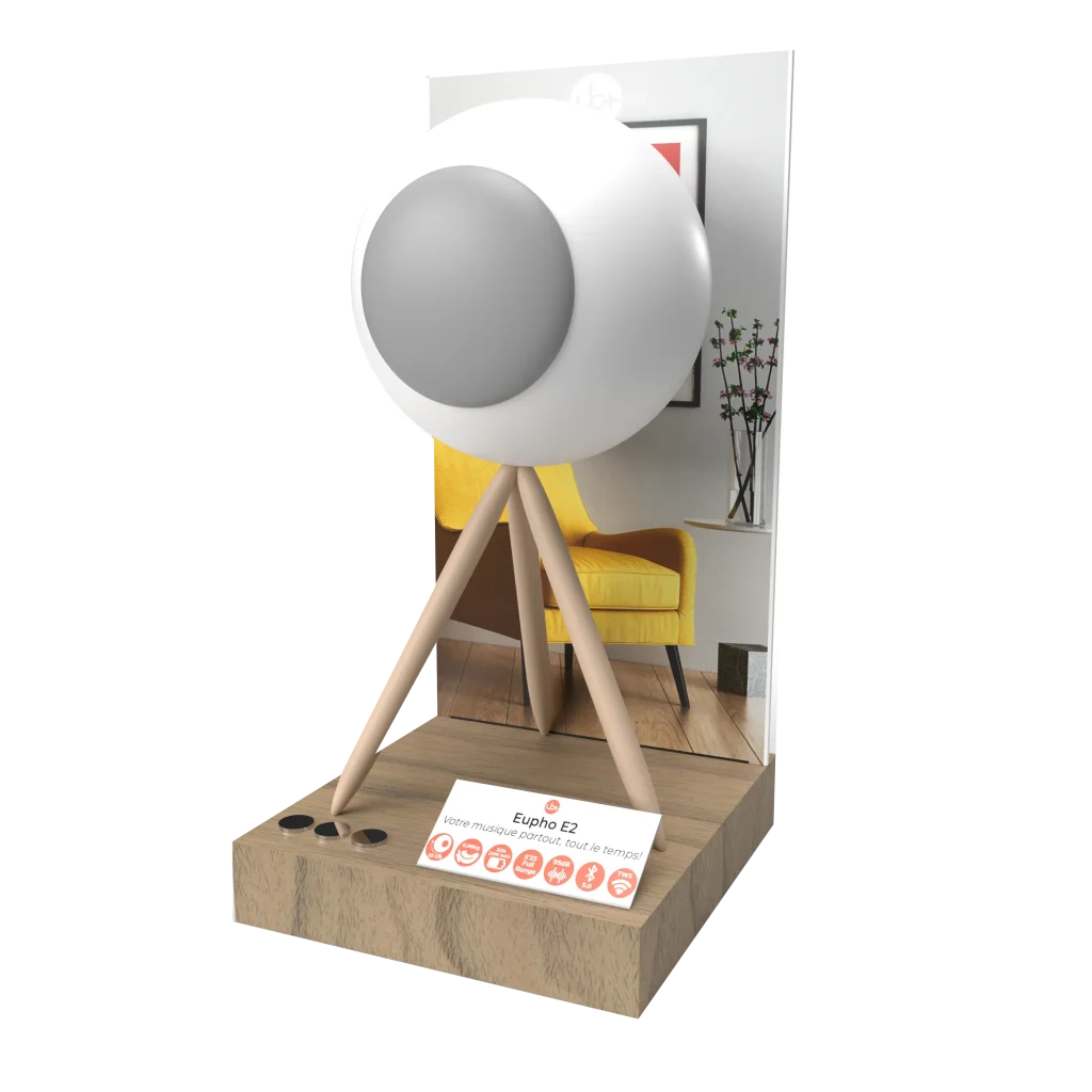 Présentoir enceinte